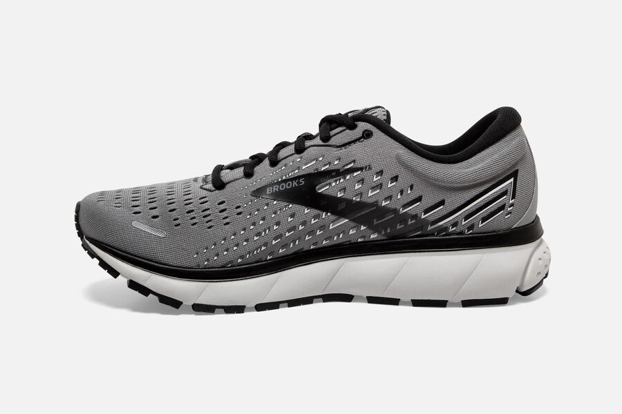 Brooks Ghost 13 Road Running Shoes - Mens - Grey/Black - EW5607324